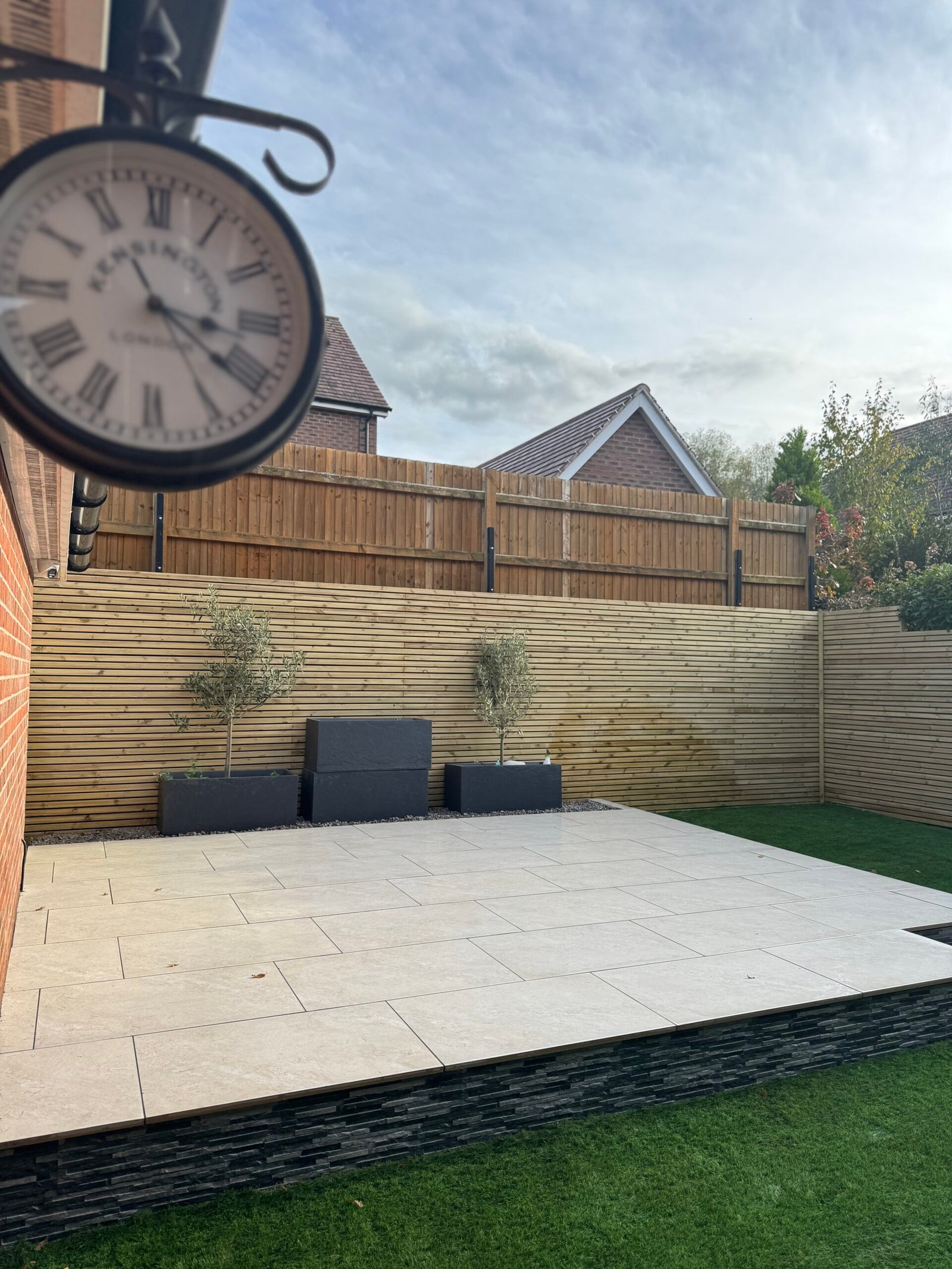 Stone Cladding and contemporary screening Birmingham